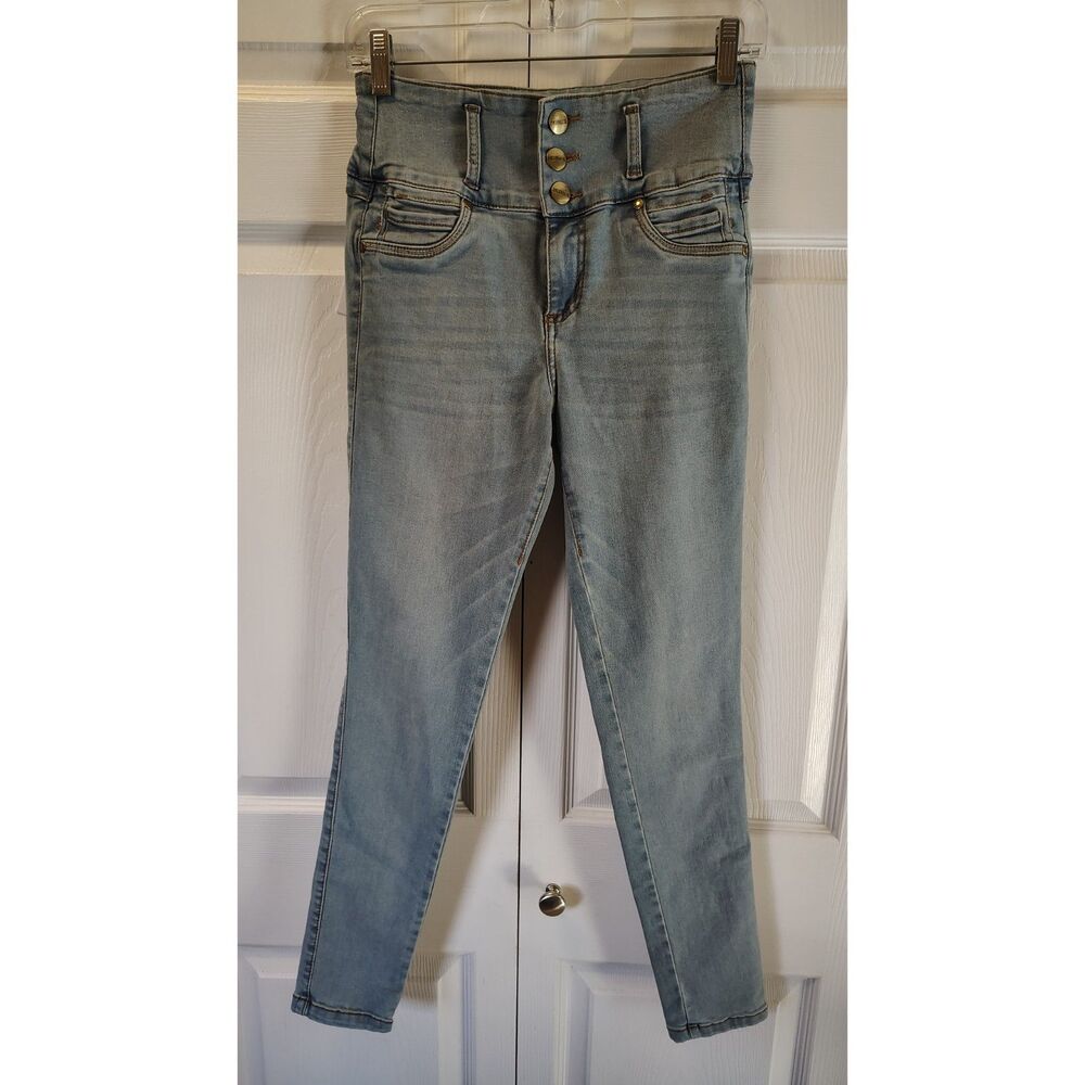 NWT Nicolette High Waisted Butt Lift Skinny Jeans Women's Size 12 Light Wash